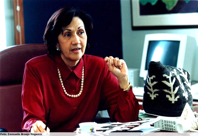 Consuelo Araujo (q.e.p.d) presidente de la Fundación hasta el año 2001
