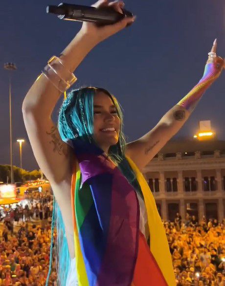 Karol G estuvo en España cantando en el Orgullo de Madrid