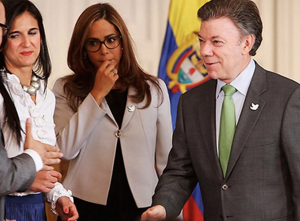 Yaneth Giha, Gina Parody y Juan Manuel Santos / Presidencia