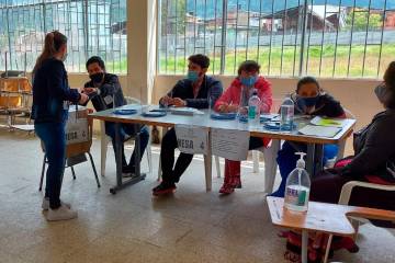 Votaciones revocatoria de mandato alcaldesa de Susa, Cundinamarca/ Foto: Registraduría Nacional 