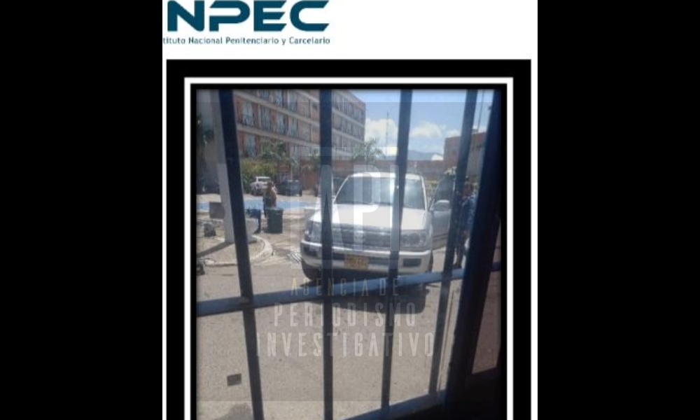 Foto: Camioneta que transportó a Suárez Corzo en la cárcel de Cúcuta