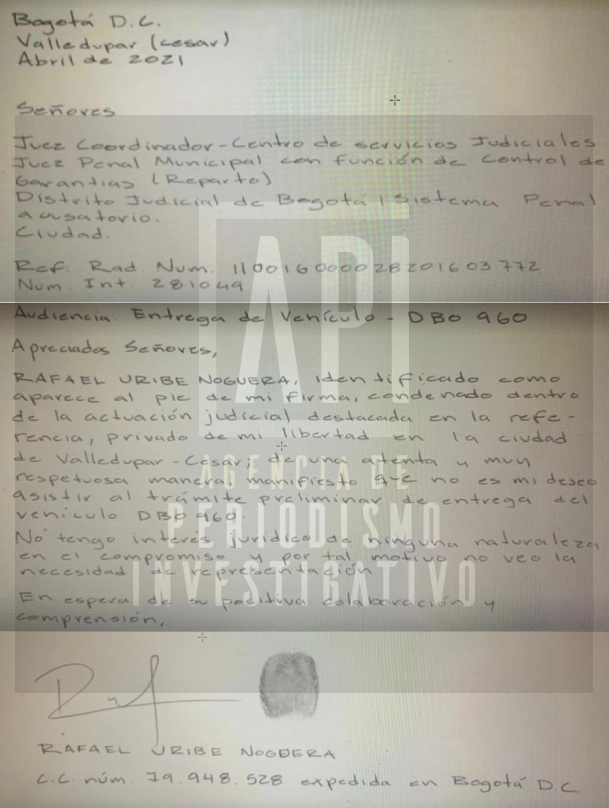 Carta Uribe Noguera