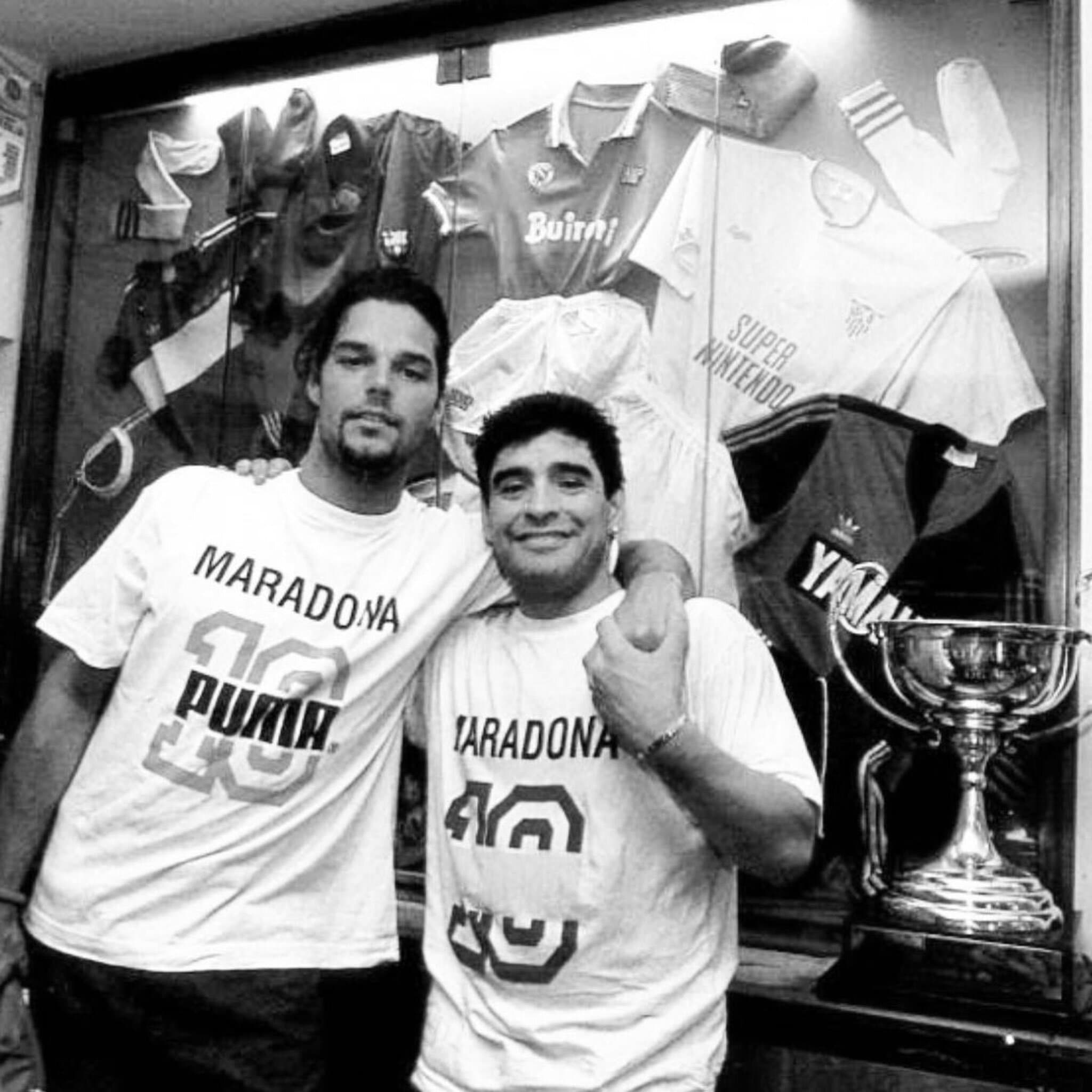 Ricky Martin y Maradona