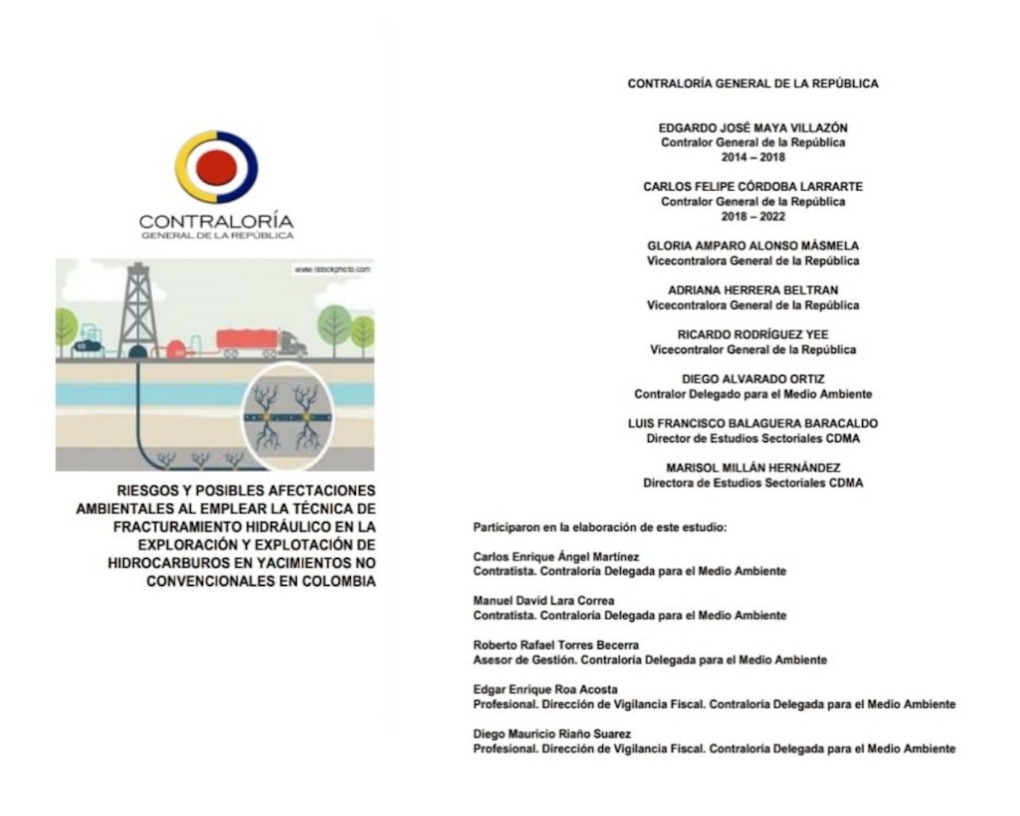 Informe fracking Contraloría, marzo 2019