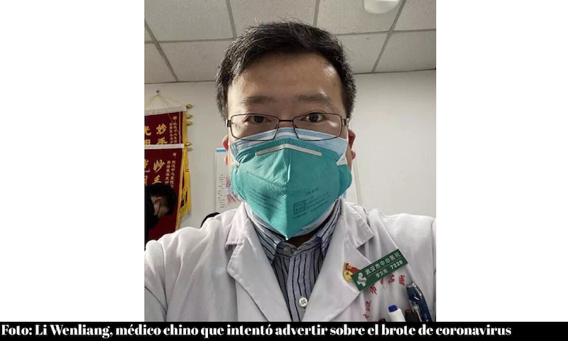 Médico Li Wenliang que alertó sobre coronavirus