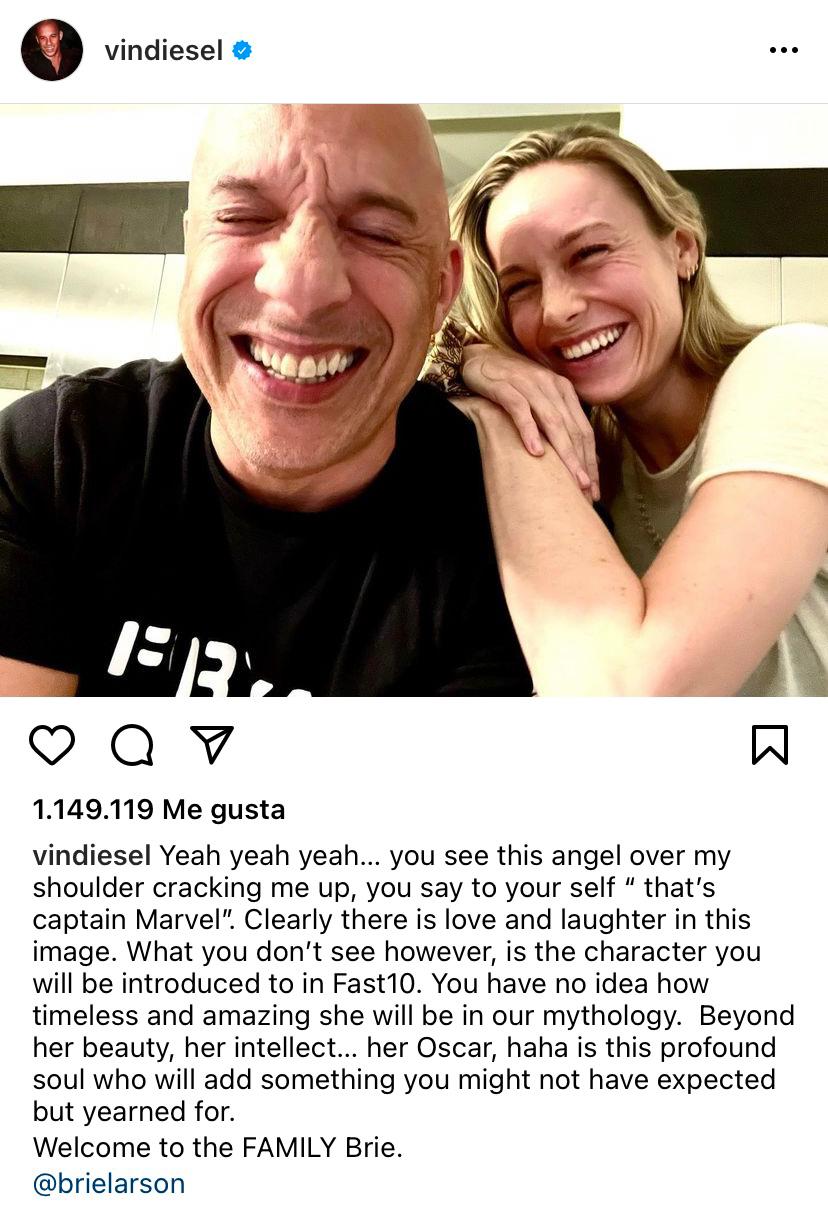Instagram Vin Diesel