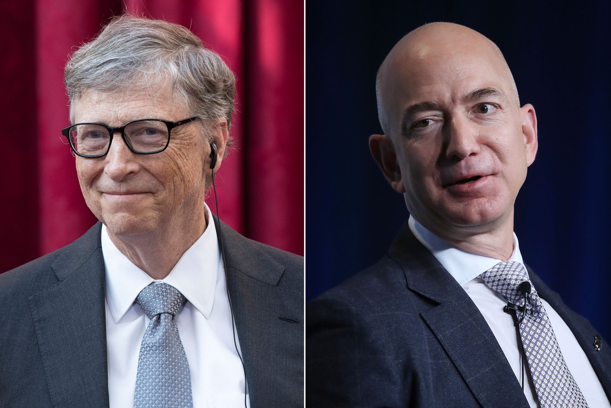 Jeff Bezos y Bill Gates