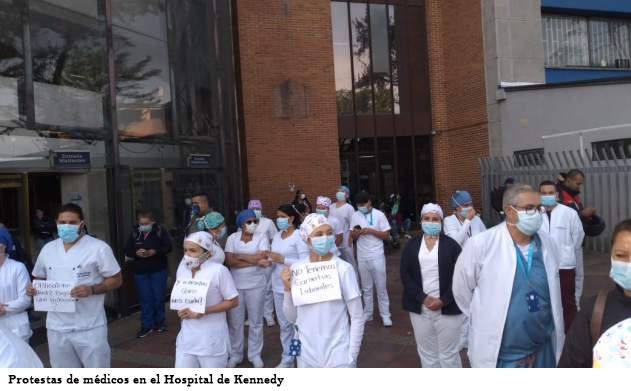 PROTESTAS MEDICOS EN HOSPITAL DE KENEDDY 