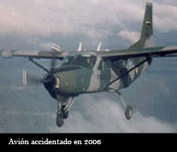 FOTO: ACCIDENTE DE AVION EN 2006