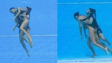 El dramático rescate de nadadora tras desmayarse en Campeonato Mundial
