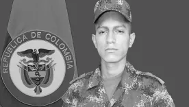 Soldado Robinson Caldón Rivera, muerto en Batallón del Huila