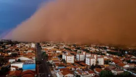 Tormenta de arena cubrió ciudades de Brasil
