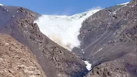 Glaciar en Kirguistán