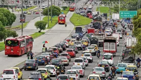 caos vehicular en el sur de Bogotá 