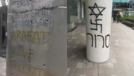 vandalismo embajada israel
