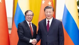 Gustavo Petro y Xi Jinping