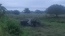 Carro incinerado