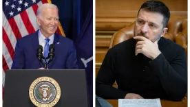 biden y Volodymyr Zelensky 13 dic