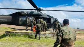 Ejército Nacional soldados helicoptero