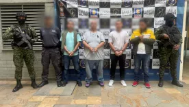  seis capturados que cumplirán prisión domiciliaria. 