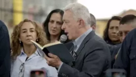 Álvaro Uribe en homenaje a Miguel Uribe 2