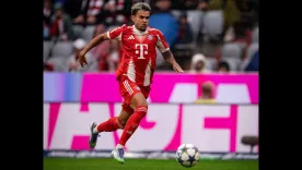  Luis Díaz en su primer encuentro con la camiseta del Bayern Múnich