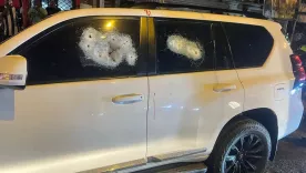 Camioneta blindada atacada en Cali