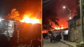 Incendio en Barranquilla. 