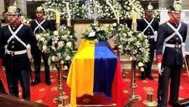 Cámara ardiente del senador Miguel Uribe Turbay