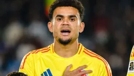 Luis Díaz con la selección Colombia