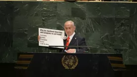 Benjamín Netanyahu, presidente de Israel, en Asamblea General de la ONU