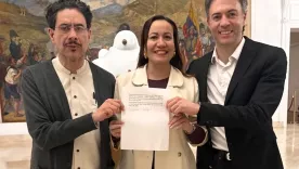 Iván Cepeda, Carolina Corcho y Daniel Quintero 