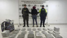  mujer fue capturada con más de 29.000 dosis de marihuana