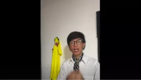 Imitación de precandidata presidencial Claudia López