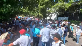 Protesta convocada por la Asociación Distrital de Trabajadores y Trabajadoras de