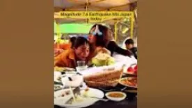 Captura de pantalla video temblor Japón