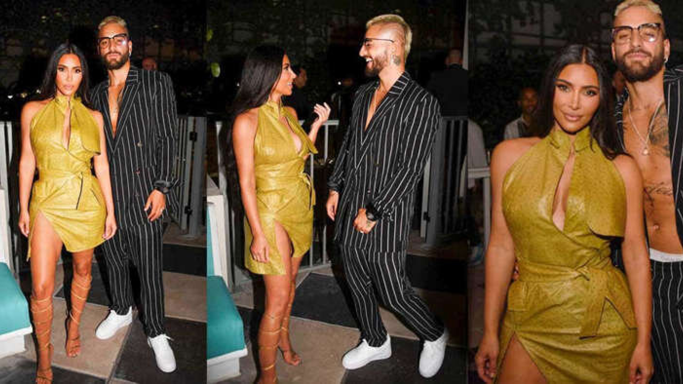 Kim Kardashian y Maluma