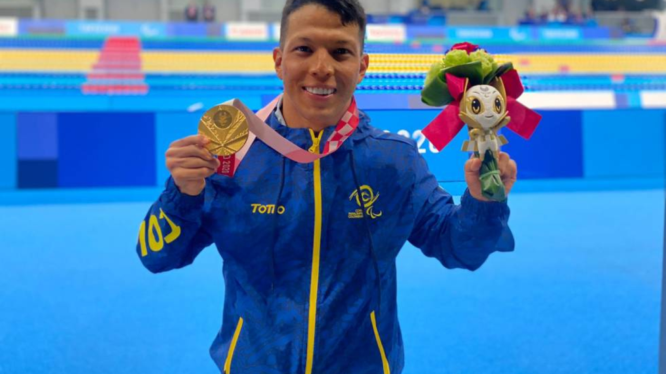 Nelson Crispín, nadador colombiano en Paralímpicos Tokio 2020
