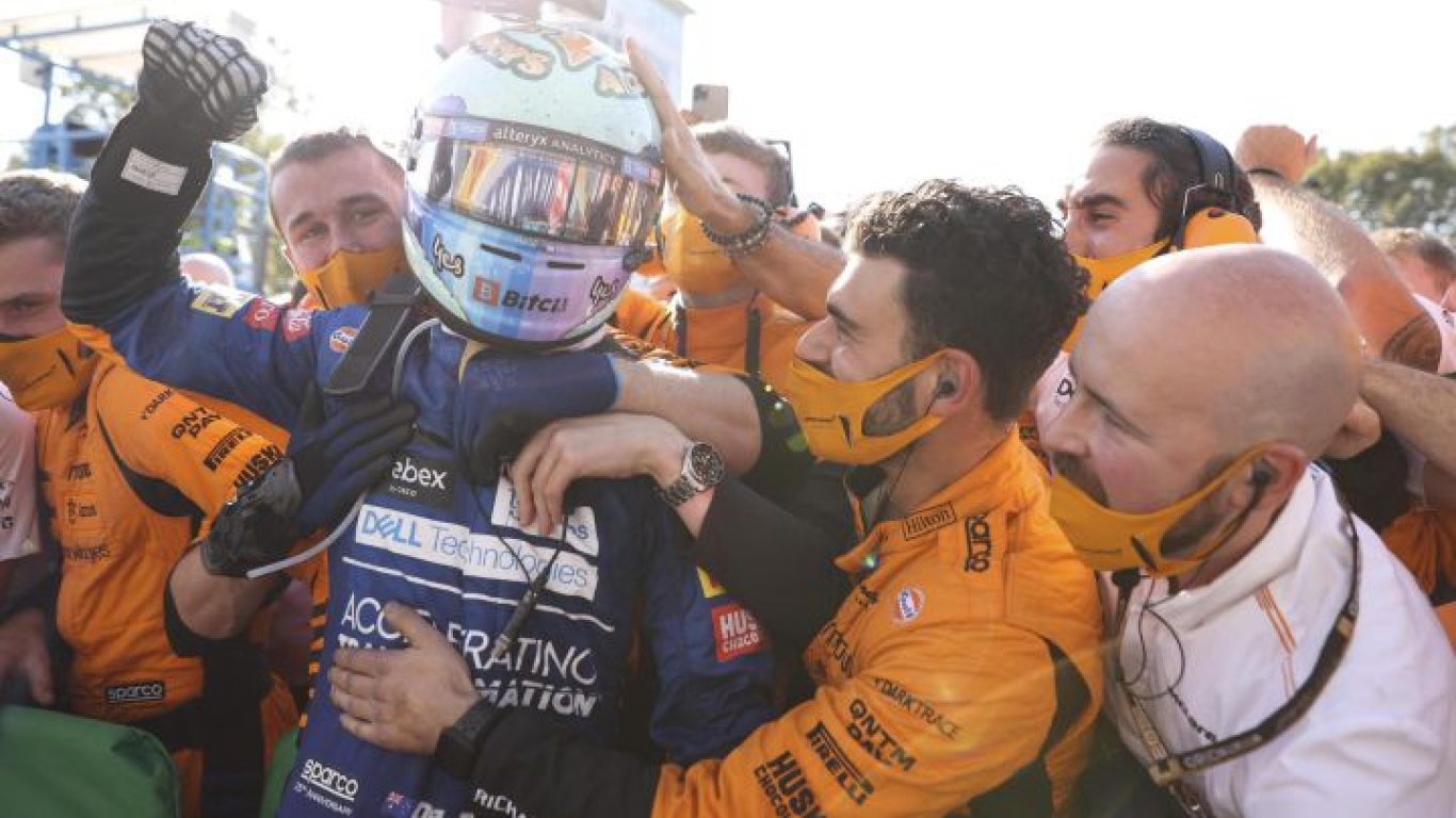 Daniel Ricciardo ganador del GP de Italia de F1