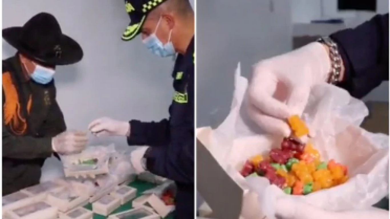 Incautan 2000 gomitas con marihuana