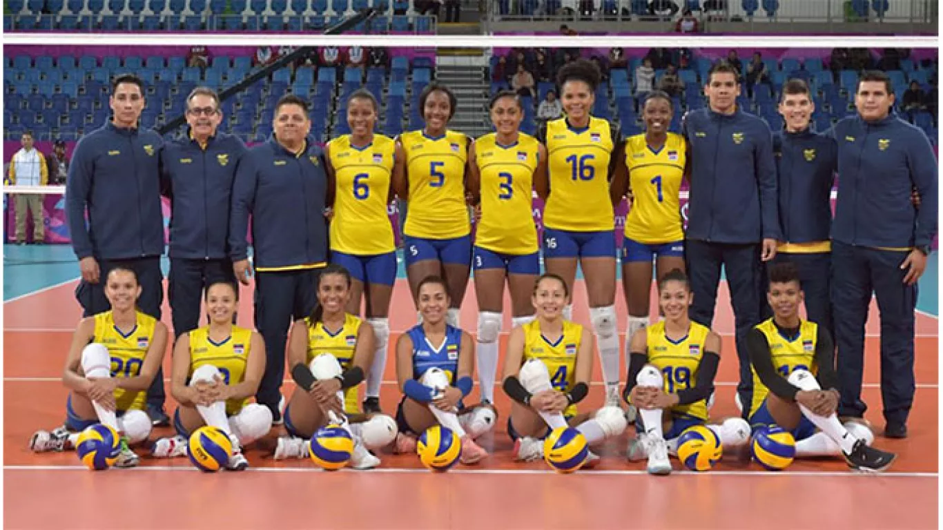 Equipo femenino voleibol Colombia