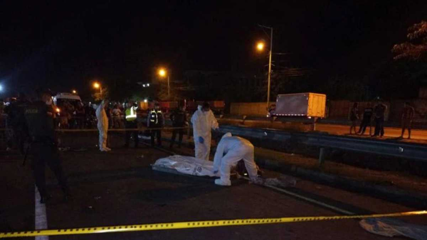 Lugar donde ocurrió el fatal accidente que dejó seis fallecidos