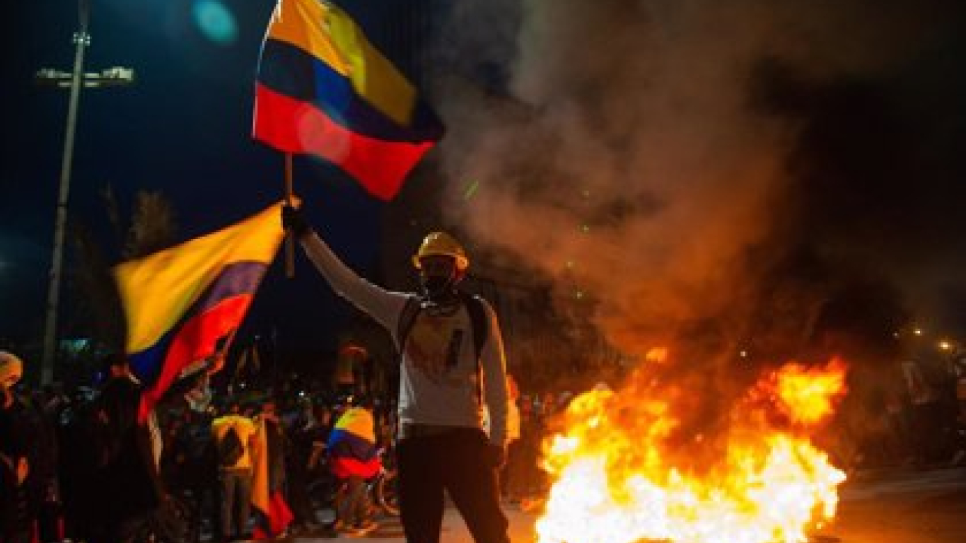 Manifestación social en Colombia