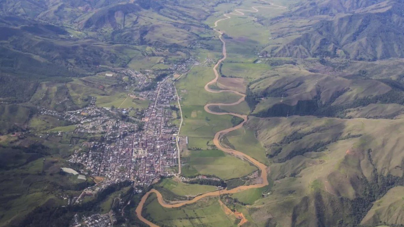 Fotografía del municipio de Urrao al suroeste antioqueño