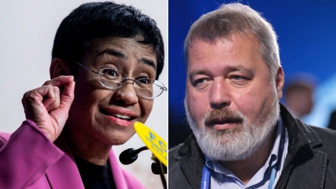Nobel de Paz 2021: Periodistas María Ressa y Dmitry Muratov