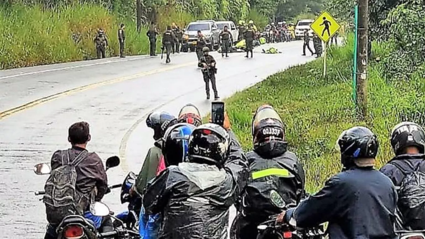 Policías asesinados en el Cauca