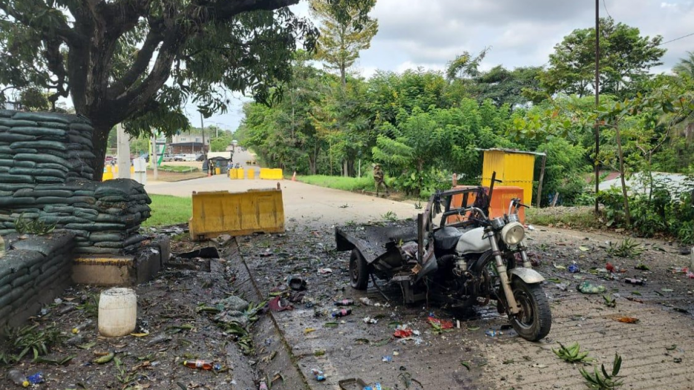 Atentado moto bomba Tibu 