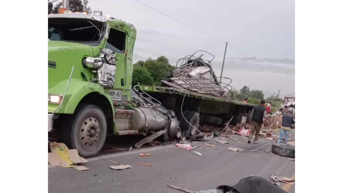 Camión accidente