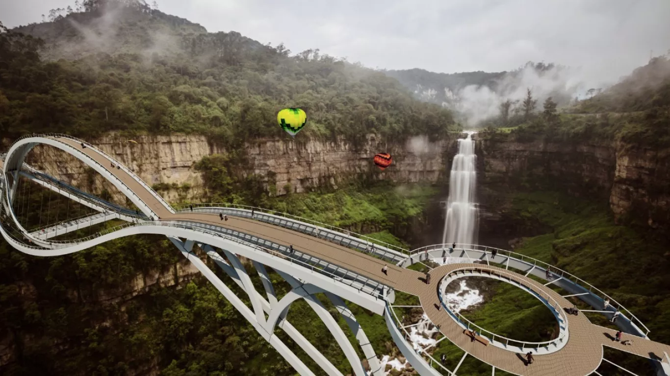 Avanza el proyecto del Puente de cristal sobre el salto del Tequendama