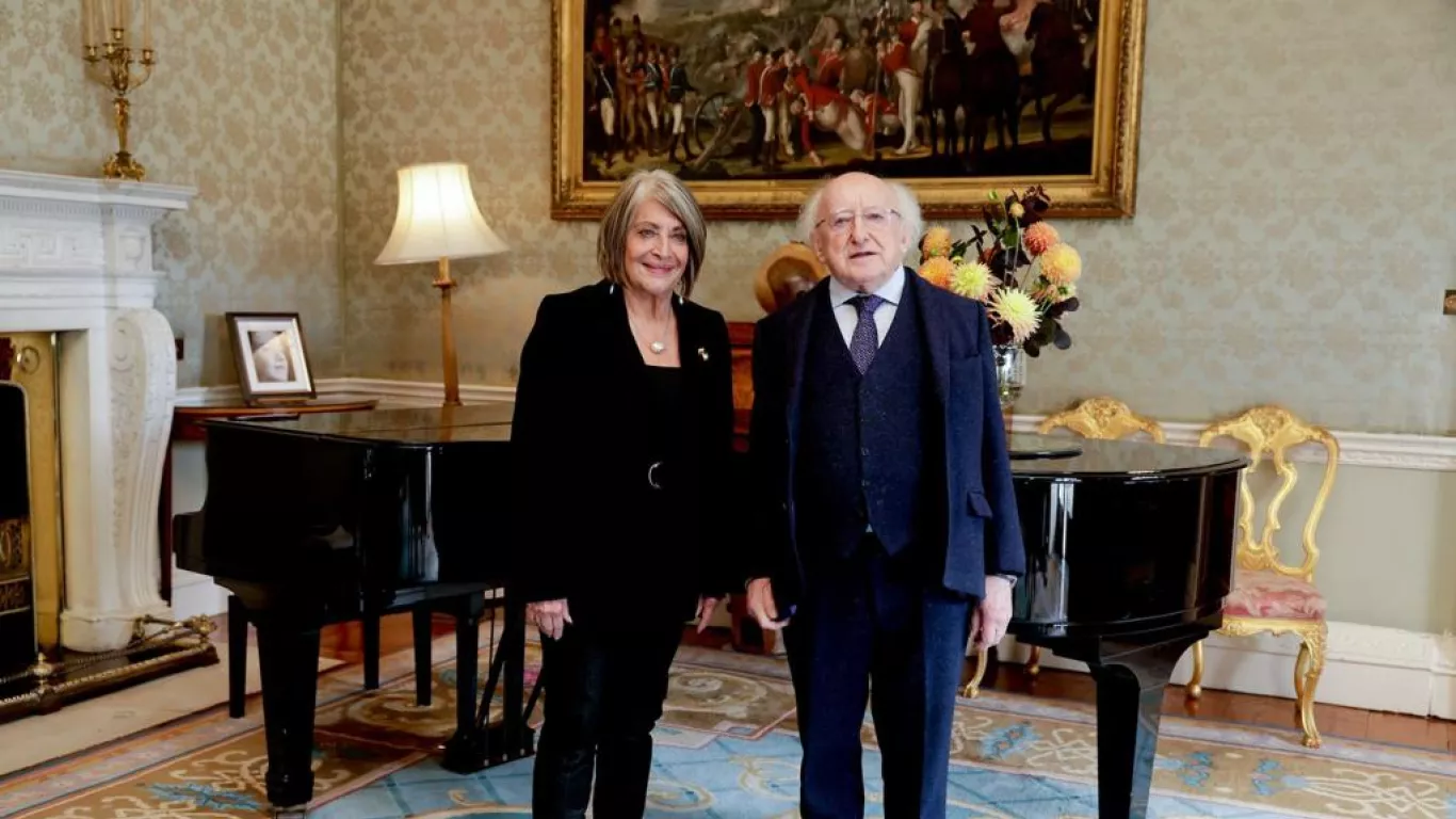 Min de agricultura se reunión con el presidente de Irlanda